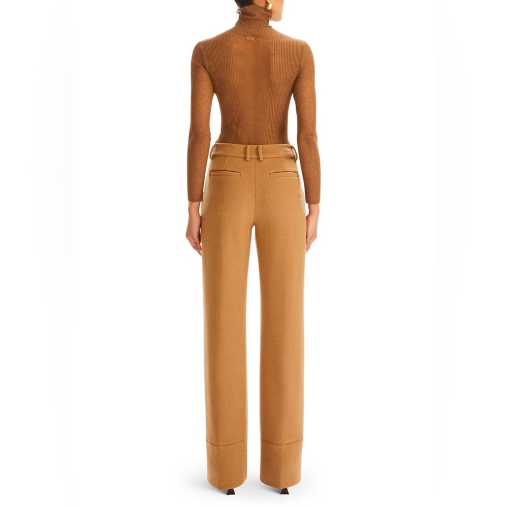 New! SER.O.YA Carmelo Tan Wool Trouser Pants 🤎 Small - Picture 7 of 10